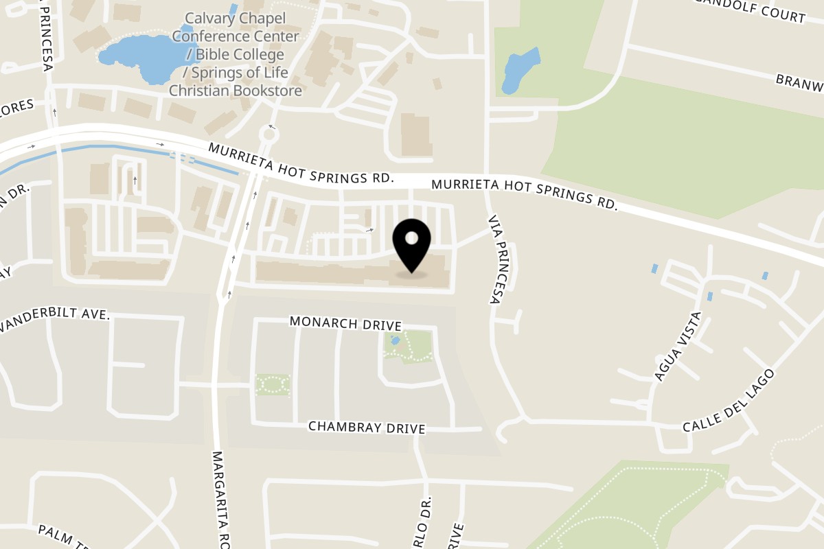 Map showing the location of BWP - Pizza Island on 39400 Murrieta Hot Springs Rd #108 in Murrieta
